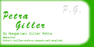 petra giller business card